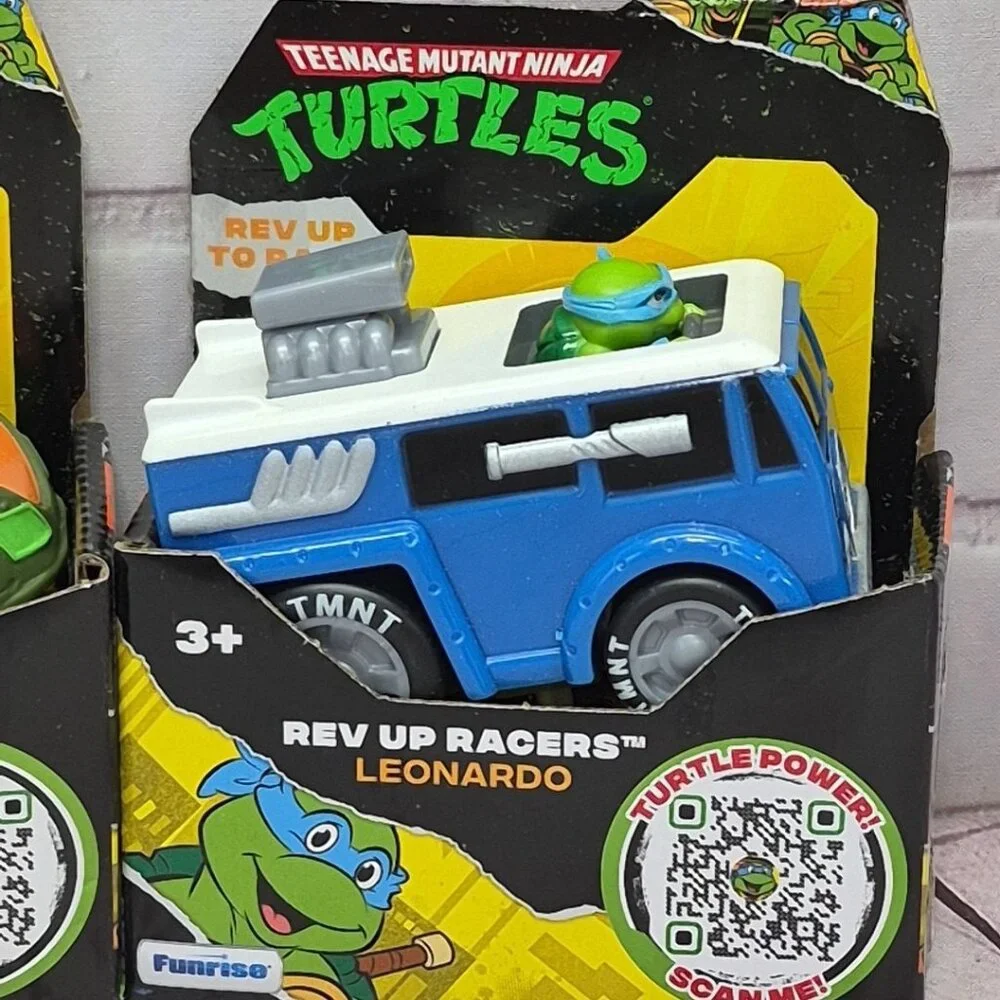 Teenage Mutant Ninja Turtles Rev Up Racers‎ Complete Set Of 4, Sealed New